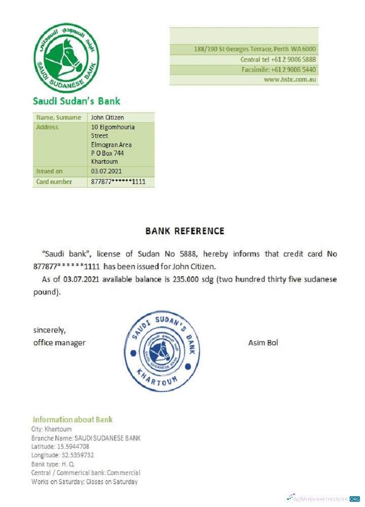 Download Sudan Saudi Sudan's bank reference Photoshop template